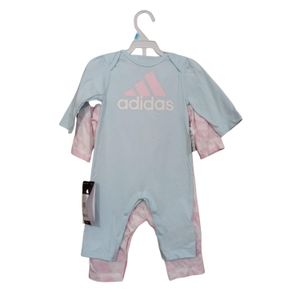 Bebecrece Bodysuit Adidas Manga Larga Packx2