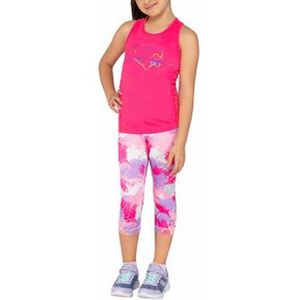 Conjunto Skechers 3 Piezas Leggin BVD y Polo Niña