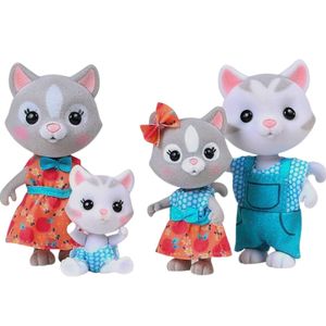 Pack de Muñecos Honey Bee Acres Familia Gatos Purrington