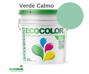 Pintura Ecológica MATE 1 Galón Verde Calmo