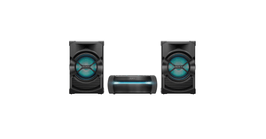Equipo de Sonido SHAKEX10D Luces LED Bluetooth Karaoke DVD HDMI Negro