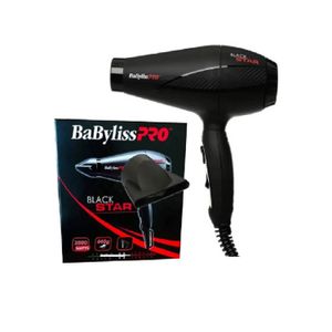 Secadora de Cabello Babyliss Pro B6200PE Black Star 2000W - Negro