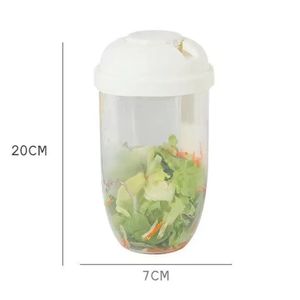 Contenedor para Ensalada con  Frasco para Aliño y Tenedor