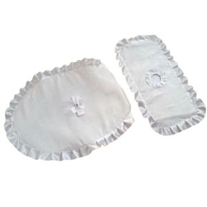 Set de Baño Funda de Tapa en Blanco