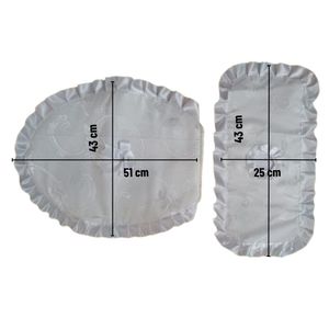 Set de Baño Funda de Tapa en Blanco