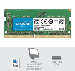 Ram CRUCIAL 16GB Para Mac DDR4-2666MHz SODIMM - CT16G4S266M