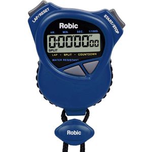 Cronómetro Robic 1000W Alta Precisión Conteo Regresivo 01/100 Azul