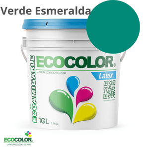 Pintura Ecológica LATEX 1 Galón Verde Esmeralda