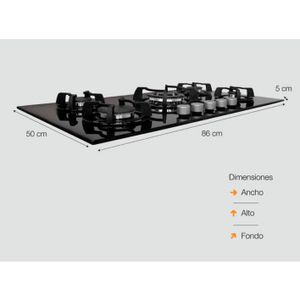 Cocina A Gas Sole 5 Quemadores Solco033