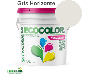 Pintura Ecológica ECOSATINADO 1 Galón Gris Horizonte