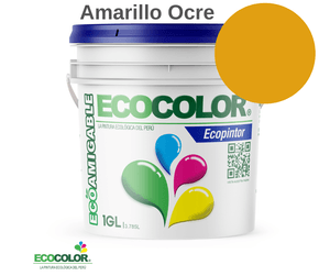 Pintura Ecológica ECOPINTOR 1 Galón Amarillo Ocre