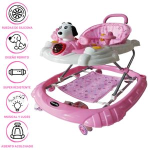 Andador Musical Confort Kids Snoopy Rosado