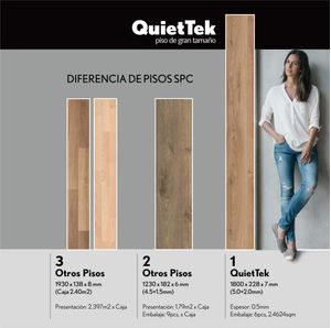 Piso Click SPC Roble Vasco 180x22cm 2.46m2