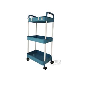 Estante de Plastico de Cocina en Tono Azul Y+Papel de Regalo