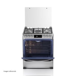 Cocina de 5 Hornillas con Horno y Panel Digital Indurama Montecarlo Zafiro Croma