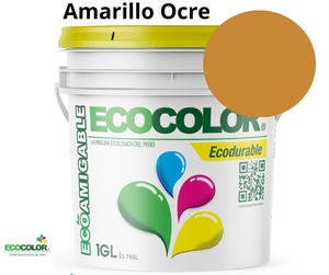 Pintura Ecológica ECODURABLE 1 Galón Amarillo Ocre