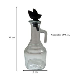 Dispensador de Aceites Botellita de Mesa con Filtro Vinagre Vinagretas