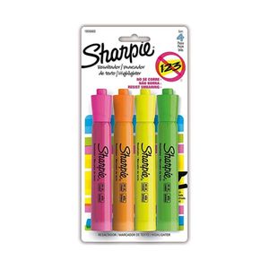 Resaltador Sharpie Tank Colores Surtidos x4