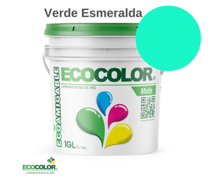 Pintura Ecológica MATE 1 Galón Verde Esmeralda