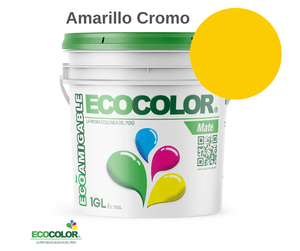 Pintura Ecológica MATE 1 Galón Amarillo Cromo