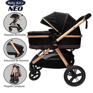 Coche Cuna Moises Baby Kits BK5168 NEO Negro
