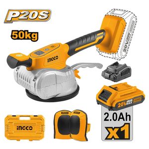 Ventosa Vibradora para Cerámica Mayólica Ingco 20V 2.0AH 50KG CTVLI20101