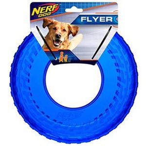 Frisbee o Flyer De Goma Para Perro Nerf - Azul Transparente
