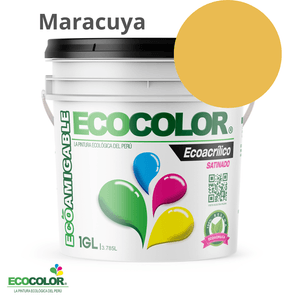 Pintura Ecológica ECOACRILICO SATINADO 1 Galón Maracuyá