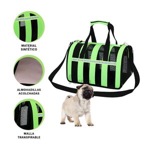 Transportador Compacta de Mascotas Verde Y+Papel de Regalo