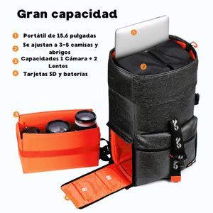 MOCHILA DE FOTOGRAFIA KYF CONCEPT KF13.096V1