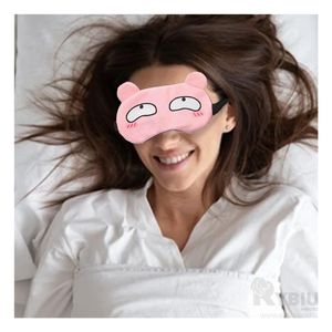 Antifaz para Dormir con Gel en Color Rosado Y+Stickers