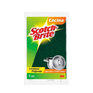 Esponja de Cocina Scotch Brite Verde de Fibra