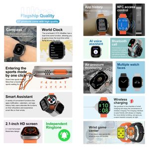 Smartwatch H11 Ultra Plus Negro Serie 8 Bateria 450mAh