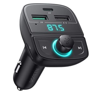 Adaptador FM Bluetooth Ugreen para carro PD/QC 3.0 iPhone 14 Pro 80910