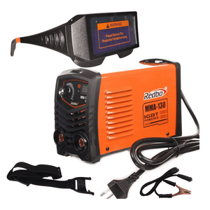 Soldadora Inversora 130A + Lentes Automáticos Redbo MMA-130-WG9030-2B