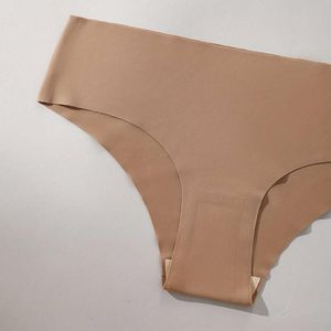Trusa De Cintura Baja Sin Costuras Licrada Talla ML  Beige