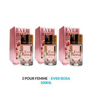 Vaporisateur Natural Spray Eau de Parfum Ever Rosa 3 Unidades