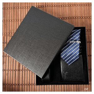 Set dia del padre corbata correa billetera y gemelos