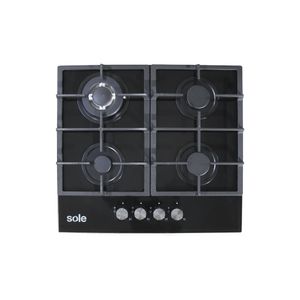 Cocina Empotrable A Gas Sole 4 Hornillas Vidrio Solco045V2