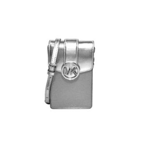 Crossbody Porta Celular Michael Kors Carmen Plateado