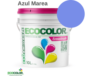 Pintura Ecológica ECOSATINADO 1 Galón Azul Marea