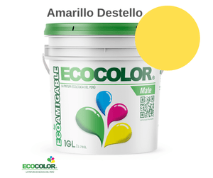 Pintura Ecológica MATE 1 Galón Amarillo Destello