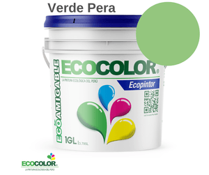 Pintura Ecológica ECOPINTOR 1 Galón Verde Pera
