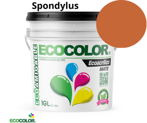 Pintura Ecológica ECOACRILICO MATE 1 Galón Spondylus