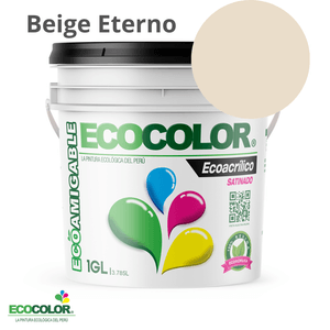 Pintura Ecológica ECOACRILICO SATINADO 1 Galón Beige Eterno