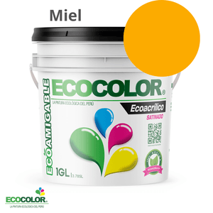 Pintura Ecológica ECOACRILICO SATINADO 1 Galón Miel