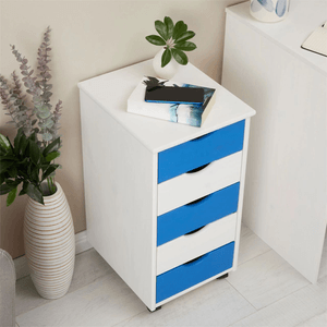 Cajonera Multiusos con Ruedas Lewis Blanco DIBA Muebles