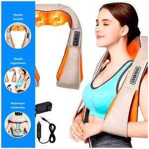 Masajeador cervical y espalda infrarrojo de 16 Modos