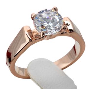 Anillo de Compromiso Aro Alianza Bañado en Oro 18K  Genieka Adorable Talla 8