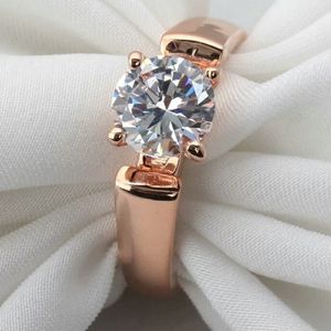 Anillo de Compromiso Aro Alianza Bañado en Oro 18K  Genieka Adorable Talla 8